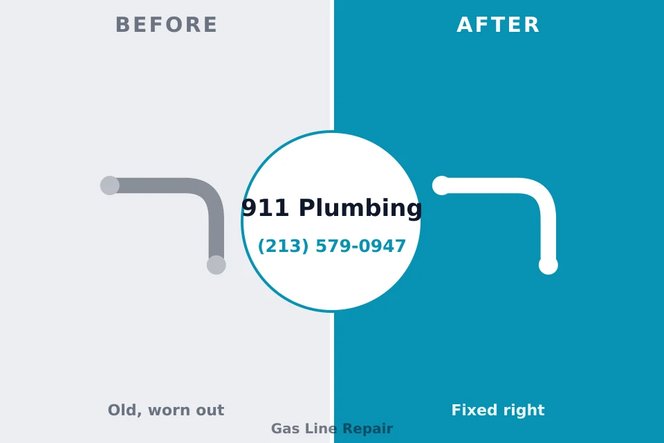 Before and after: plumbing repair Tualatin, OR
